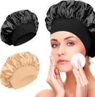 Gorro de dormir de satén elástico unisex Boneta de cuidado del cabello para la noche - details 1