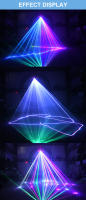 Proyector de escaneo láser de animación RGB a todo Color, 500MW, controlador DMX512, iluminación de escenario para discoteca, Bar, fiesta, DJ, boda, KTV - details 3
