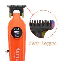 Kemei 2362 cortadora de pelo profesional Zero Gapped para hombres, cortadora de pelo superhidrofóbica con nanorecubrimiento, máquina para cortar cabello - details 4