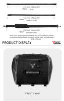 Bolsa de Cola de Motocicleta MOTOCENTRIC Bolsa de Viaje de Gran Capacidad Impermeable - details 16