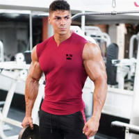 Summer Casual Fashion Print Vests Sleeveless Breathable Tank Tops Joggers Gym Fitness T-Shirt Male Basketball Training Singlets - details 16