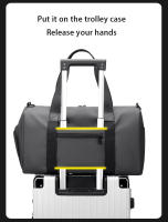 1 bolsa de deportes nueva, bolsa de fitness para natación con separación en seco y húmedo, bolso de viaje de gran capacidad para hombres y mujeres, bolsa de almacenamiento multifuncional para almacenamiento de zapatos independiente - details 9