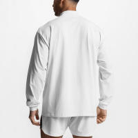 Oversized Long Sleeve T shirts Mens Autumn Cotton Dropped Shoulder Mock Neck T-shirt Men Loose Hip-Hop Sports Fitness Tee Shirt - details 9