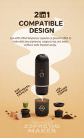 Máquina de Café Portátil ICafilas 19bar Estilo Espresso con Soporte de Dolphin Ideal para Viajes - details 4