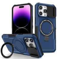 KEYSION-funda con anillo para teléfono móvil, cubierta protectora deslizante para cámara, compatible con iPhone 15 Pro Max 15 Plus, 14 Pro Max - details 15