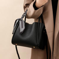 Bolsos de hombro con cintas simples para mujer, bandoleras versátiles de cuero PU de alta capacidad, novedad - details 8