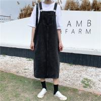 Vestido de mezclilla para mujer Falda con tirantes de mezclilla de longitud media - details 7