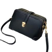 Bolso de Hombro de Moda para Mujer Bolso Cruzado de Cuero PU Bolso Pequeño Casual Bolso de Mensajero de Color Sólido - details 10