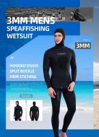 Traje de neopreno de 3MM para hombre, conjunto de dos piezas que mantiene el calor y el frío, adecuado para nadar, bucear, surf, kayak - details 0