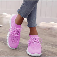 New Summer Sneakers Women Slip on Mesh Light Breathable Running Shoes Woman Walking Platform Comfortable Female Casual Shoes - details 7