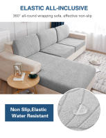 Coolazy-Funda de Cojín de Asiento Resistente al Agua Jacquard, Protector de Sofá elástico para Muebles de Sala Extraíble - details 5