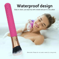 Vibrador eléctrico del cepillo del maquillaje recargable del silicón de la vibración de la frecuencia del resplandor 10 con privacidad fuerte - details 11