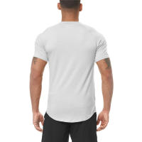 Camiseta Deportiva de Fitness para Hombres Ajuste Cerrado, Manga Corta, Secado Rápido, Frescura, Poliéster - details 7
