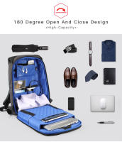 Mochila para Hombres Kingsons con Carga USB y Funcionalidad de Moda Resistente a la Fraudulencia para Laptops de 13 a 15 Pulgadas - details 12