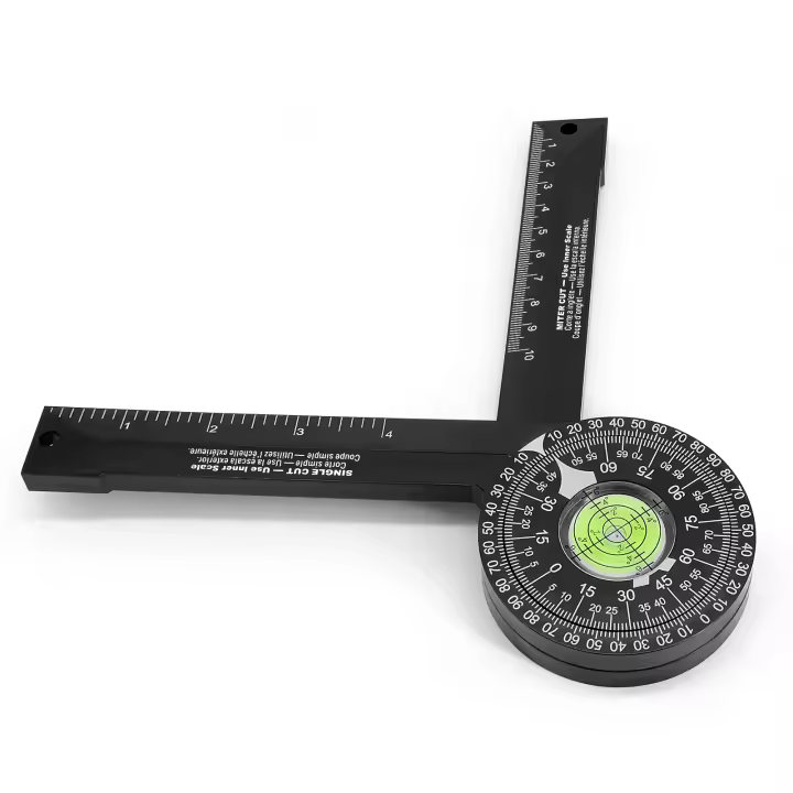 Transportador de sierra Mitre de escala para carpintería, regla de ángulo de 360 °, buscador de ángulos, instrumentos de medición, inclinómetro Digital, herramientas de calibre - 1