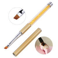 Pincel de diamantes de imitación de cristal para decoración de uñas, bolígrafo para sombreado, dibujo tallado y diseños florales - details 5