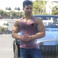 Summer Casual Fashion Knitted Tank Tops Men Breathable Quick Dry Sleeveless T-Shirt Stripes Slim Fit Vest Gym Fitness Clothing - details 17