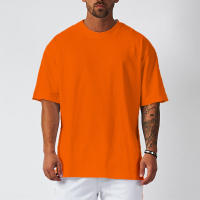 Summer Short-sleeved T-shirt Men's Large Size Loose Thin Section Breathable Round Neck Half-sleeved Top - details 4