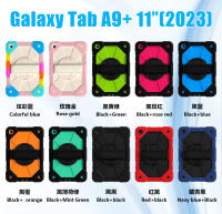Funda de Silicona PC para Samsung Tab A9 Plus con Correa Portátil Ajustable Resistente a Golpes y Caídas Diseño Geométrico Estilo de Montaje en Escritorio - details 0