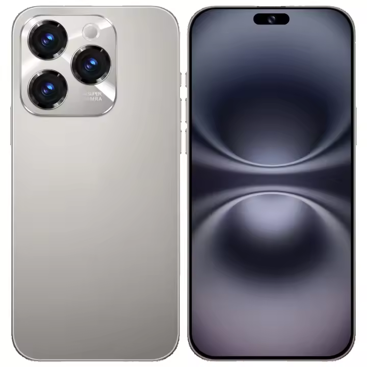 I16 Pro Max 5G Smartphone 7,3 pulgadas pantalla HD 72MP + 108MP Cámara Snapdragon 8 Gen 3 8000mAh Dual SIM desbloqueo teléfono versión Global 8+256GB. - 1