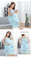 Wearable Bath Towel Love Rabbit Increase Thickened Adult Women Wipe Chest Bath Skirt Absorbent Sweat Steam Skirt Sauna - details 7