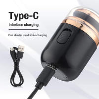 Mini Afeitadora eléctrica para hombres, recortadora de barba y pelo de nariz, tamaño de bolsillo, lavable, 2 en 1, cápsula de afeitar, cuchilla de viaje desmontable - details 6