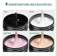 Nailpop Milky Smooth Builder Gel 30/100g para extensión de uñas Gel UV de construcción rápida de larga duración Soak Off Nail Art Design DIY - details 1