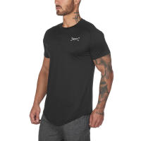 Camiseta de Malla Deportiva para Hombres en Verano Cuello Redondo, Manga Corta, Patrón Impreso, Material de Poliéster - details 3