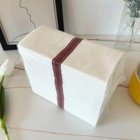 Servilletas de tacto de lino con línea dorada, 50 Uds., con bolsillo para cubiertos incorporado, toallas de papel desechables predobladas para invitados para fiesta de boda - details 10