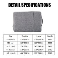 Funda portátil impermeable para ordenador portátil, funda para portátil de 12, 13,3, 14, 15,6 y 16 pulgadas, bolso para hombre y mujer para Macbook Pro, HP, Acer, Xiaomi, ASUS y Lenovo - details 0