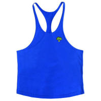 Summer Men's Fitness Pure Cotton Sweat-absorbing Marathon Running Sports Fashion Breahable Sleeveless Vest - details 3