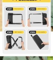 Silla al aire libre, picnic camping, taburete plegable portátil para pesca de pony, taburete multifuncional para el hogar - details 6