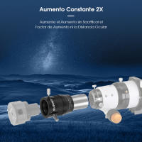Lente Barlow SVBONY SV216 1.25" 2X para Fotografía Planetaria/Lunar/Solar con Aumento Constante 2X Ideal para Cámaras y Drones - details 2