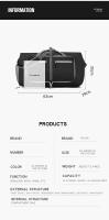 1 bolso plegable, bolso de fitness de gran capacidad, bolso de viaje unisex, bolsa de almacenamiento multifuncional - details 13