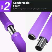 Kit de barra de Pilates portátil, banda de resistencia, palo de Yoga y Pilates, barra de ejercicio de Yoga, lazo para el pie para estiramiento de Yoga, esculpir, torsión, abdominales - details 5