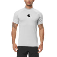Camiseta de Entrenamiento de Verano para Hombres Cuello Redondo, Material de Poliéster, Estilo Casual de Moda para Gimnasio - details 5