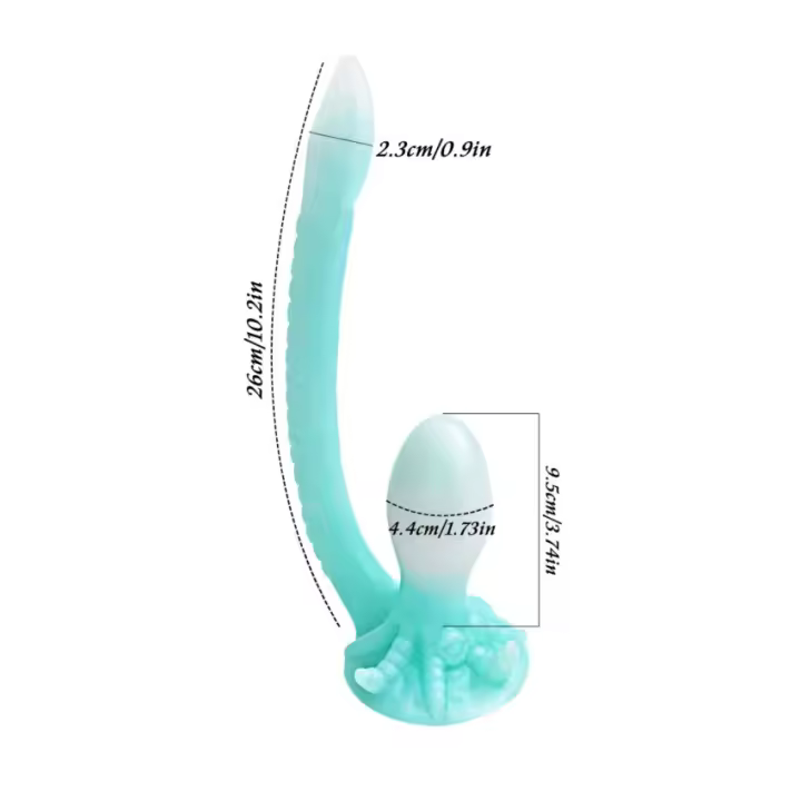 Consolador Anal, Juguetes sexuales luminosos para mujeres, pene, Animal/monstruos, consoladores de caballo, tapón Anal suave de silicona, juguetes sexuales para adultos, pene de dragón 18+ - 1