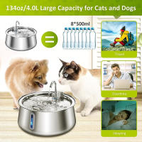 Grifo de Agua para Mascotas de Acero Inoxidable Dispensador de Agua Automático para Perros y Gatos - details 3