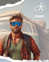 KAPVOE Cycling Sunglasses Photochromic Red or Blue Bike Man Outdoor Sports glasses cycling MTB Glasses Eyewear Bicycle Goggles - details 12