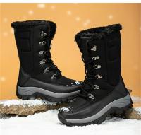 Snow Boots Women Flat Boots For Women Lace-Up Shoes Woman Fashion Platform Ankle Boots Fur Chunky Botas Mujer Winter Shoes Women - details 17