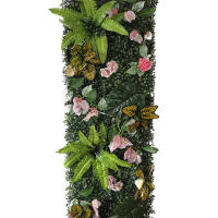 Decoración de Césped Verde Artificial Panel de Pared de Planta Simulada de 40*120CM - details 5
