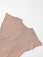 New Women Round Neck Short Sleeve Soft Knotted T Shirt Solid Casual Summer Tops - details 13