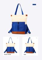 Mochila impermeable para ordenador portátil, de gran capacidad bolso de hombro, bolso de viaje portátil para mujer, Color de contraste - details 33