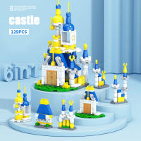 Children's small particle six in one building block toy accessories boys assemble building blocks space shuttle train toys - details 7