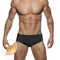 Jessborn bañadores de color sólido para hombre, bañadores pequeños de ángulo plano, pantalones cortos de cintura baja brillantes para surf en la playa, Verano - details 0