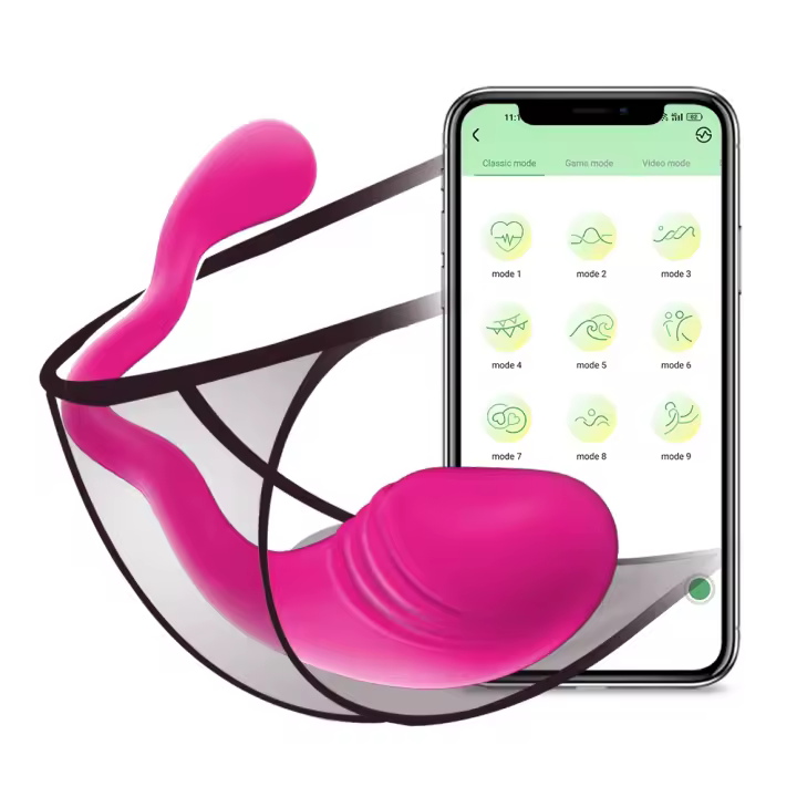 Vibrador de modo de pareja con control remoto inalámbrico para mujeres Estimulador de clítoris Aplicación Bluetooth Vibrador de punto G portátil Masaje de huevo de amor Juguetes sexuales para adultos - 1