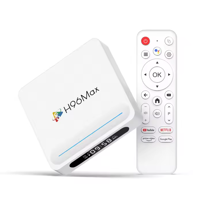 Android 14 H96Max Caja de TV Inteligente 8K con Asistente de Voz Google Quad Core H618 Wifi 6 - 1