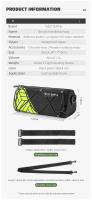 WEST BIKING-bolsa frontal para bicicleta, bolso reflectante de colores para manillar de ciclismo, bolso de hombro multifuncional portátil, accesorios para bicicleta - details 1