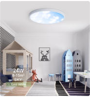 Lámpara de techo LED de estilo cielo con Control remoto, luz regulable de Luna, 24W, 42W, CA 85V-265V, para dormitorio, sala de estar y cocina, aplicación inteligente - details 13