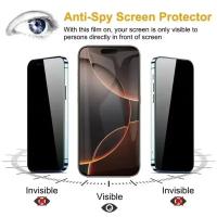 Protector de Pantalla de Privacidad para iPhone Vidrio Antiespión para Modelos 16, 12, 13, 14, 15 Pro Max Mini Electrónica Accesorios - details 1